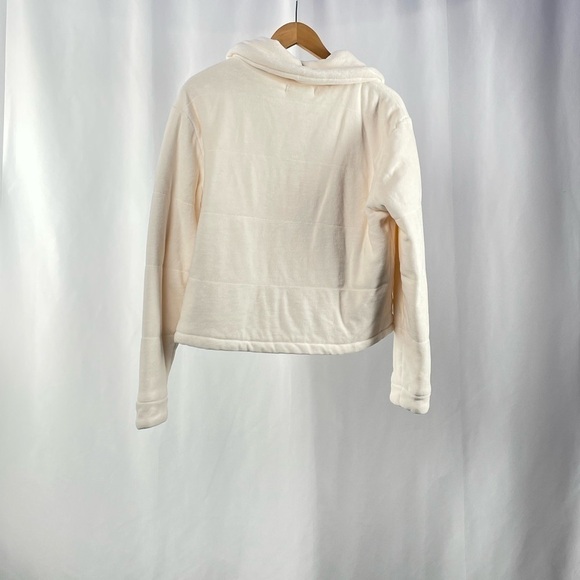 Young Fabulous & Broke Flurry Velour Jacket in Cream Size Medium - Picture 3 of 11